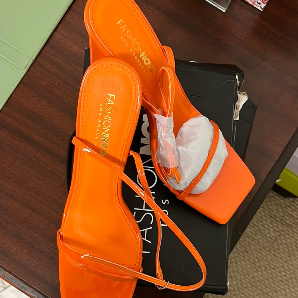 Fashion Nova Orange Heels
